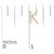 Early 21st Century 10K Yellow Gold 1/10 Cttw Diamond 'K' Initial Stud Earring For Sale - Image 5 of 5