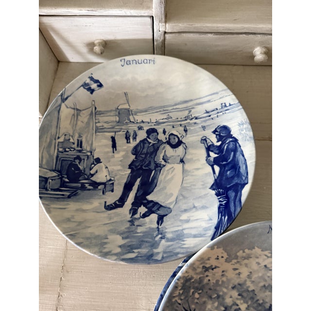 Series 1661 Wall Plate by Delft, 1950s, Set of 12 For Sale - Image 9 of 12