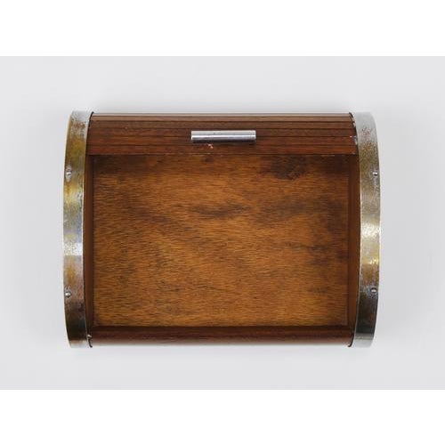 Large Art Deco Jewelry Storage Cigarette Box with Roll Top attributed to Carl Auböck, Vienna, 1930s For Sale - Image 15 of 18