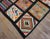 1930s Geometric Folk Art Multicolor Antique Tunisian Gafsa Flatweave Rug For Sale - Image 13 of 17