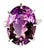 Sparkling Oval Amethyst in Sterling Silver 8 Prong Ring February Birthstone For Sale