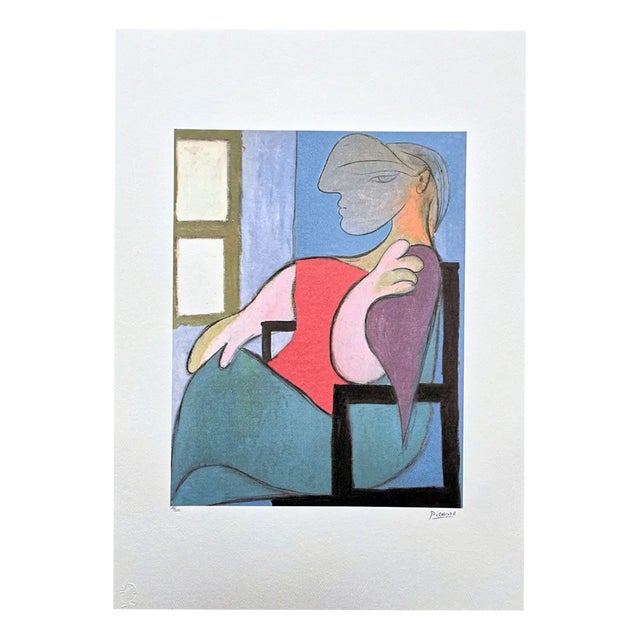After Pablo Picasso, Cubist Female Portrait, 1970s, Lithograph For Sale