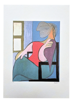 After Pablo Picasso, Cubist Female Portrait, 1970s, Lithograph