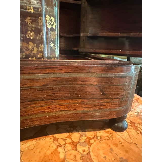 Wood Antique French Napoleon III Marquetry "Cave À Liqueur" Liquor Cabinet, C. 1860-1880. For Sale - Image 7 of 12