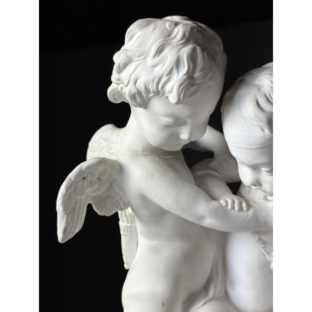 Biscuit Statue of 2 Puttis For Sale - Image 5 of 14