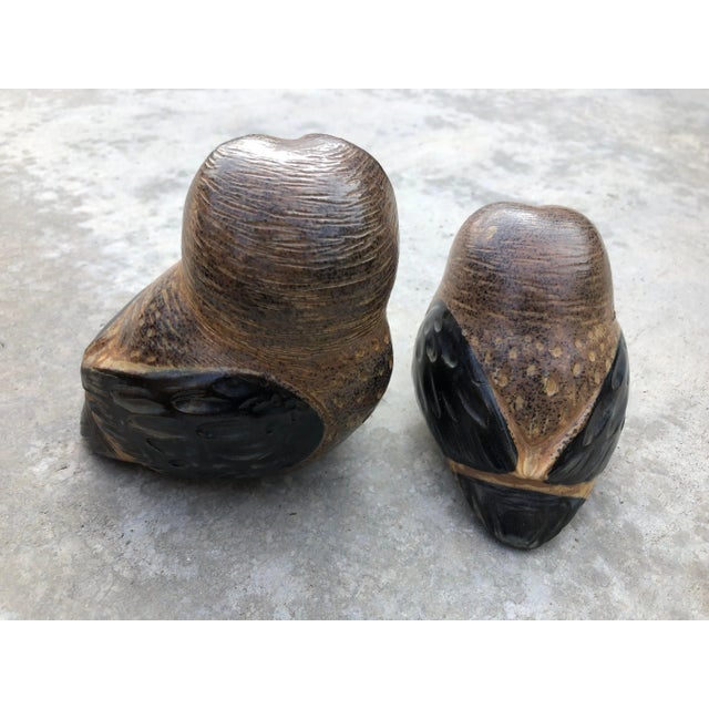 Otagiri Company Vintage Mid-Century Modern Owl Figurines - a Pair For Sale - Image 4 of 8