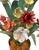French Vintage Italian Tole Peinte Barrel Potted Floral Arrangement Sculpture / Toleware Floral With Daffodils & Bluebells, Made in Italy, a Pair For Sale - Image 3 of 6