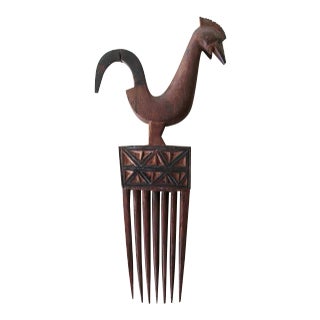 1950s Chokwe Comb Depicting a Rooster, Angola For Sale