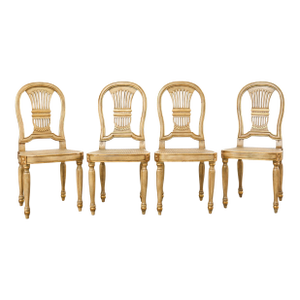 Set of Four Louis XVI Style Dining Chairs Maitland-Smith