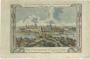 Millar, Illustration of the City of Stockholm, 1785, Print