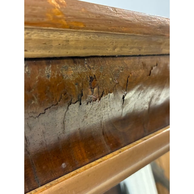 Vintage Mid 20th Century Large Wood Mirror For Sale - Image 11 of 15