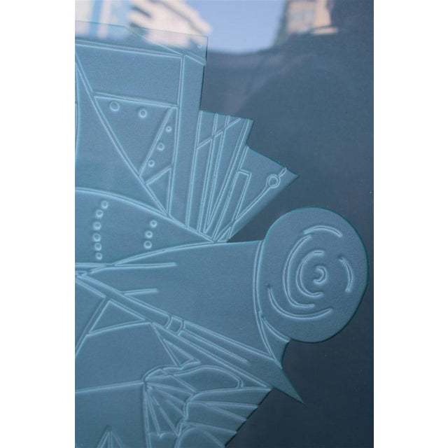 Engraved Glass Slab by Ettore & Andromaca Giorgio for Chirico For Sale - Image 10 of 18