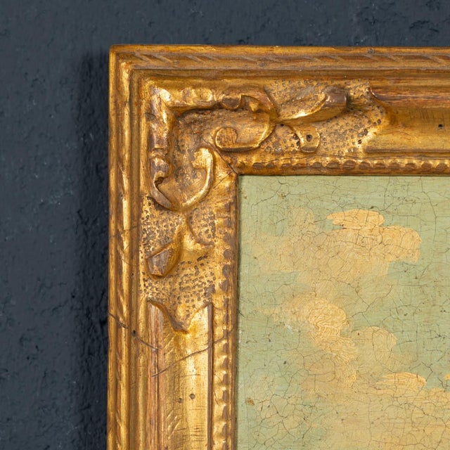 Aldo Grossi, Venetian Canal Scene, 1890s, Oil Paintings on Board, Framed, Set of 2 For Sale - Image 7 of 18
