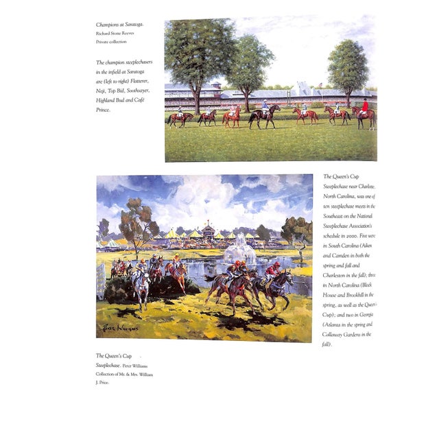 White "Steeplechasing: A Complete History of the Sport in North America" 2000 Winants, Peter For Sale - Image 8 of 14