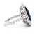 Contemporary Alexander Beverly Hills Gia 7.76ct Pear Shape Ceylon Sapphire & Diamond Ring 18k, Size 6.5 For Sale - Image 3 of 4