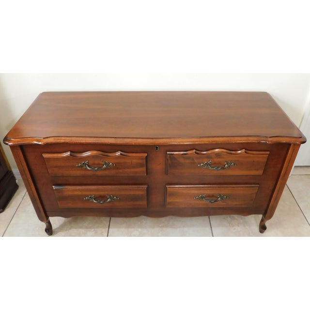 Vintage Huppe Canada Faux Drawer Cedar Blanket Hope Chest Trunk & Key Chairish