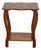 Austrian Biedermeier 19th Century Walnut Side Table With Star Marquetry Top For Sale