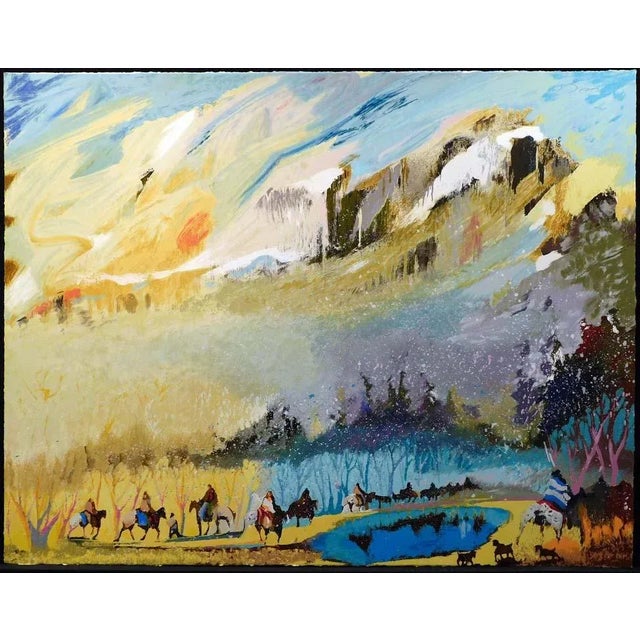 Earl Biss "Spring of the Rainbow Warriors" Serigraph on Paper Hand Signed For Sale - Image 9 of 9