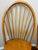 Farmhouse Pair of Vintage Solid Wood Hoop-Back Windsor Dining Chairs For Sale - Image 3 of 6