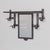 1930s French Art Deco Iron Wall Rack With Mirror For Sale - Image 4 of 12