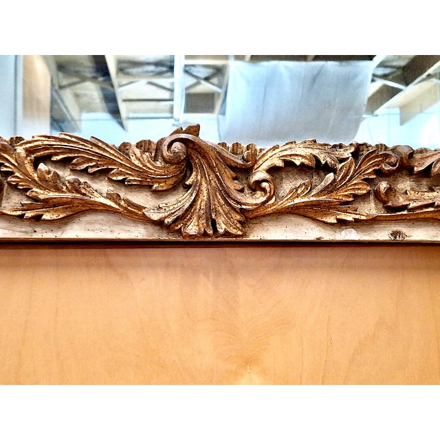 Louis XV-style Gilt Wood Trumeau Mirror For Sale - Image 9 of 13