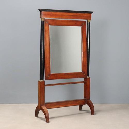 Brown Empire Walnut Psyche For Sale - Image 8 of 8
