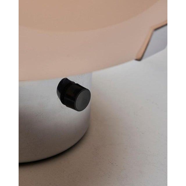 Model 4919 Mushroom Lamp in Chrome and Acrylic attributed to Gaetano Sciolari for Metalarte, 1983 For Sale - Image 3 of 9