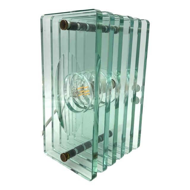 Glass Table Lamp by Giorgio Reggiori for Galotti & Radice, Italy, 1960s For Sale