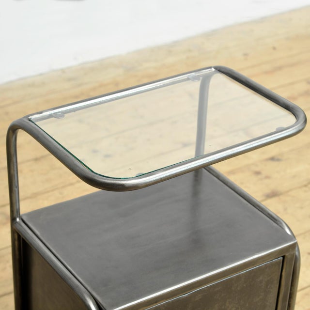 Metal Iron Bedside Tables, 1950s, Set of 2 For Sale - Image 7 of 11