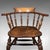 Brown Antique Smoker's Bow Chair, English, Country House Elbow Seat, Edwardian, 1904 For Sale - Image 8 of 12