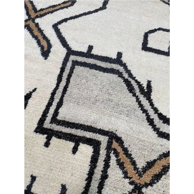 1990s Handwoven Moroccan Area Rug 9x12 For Sale - Image 4 of 11