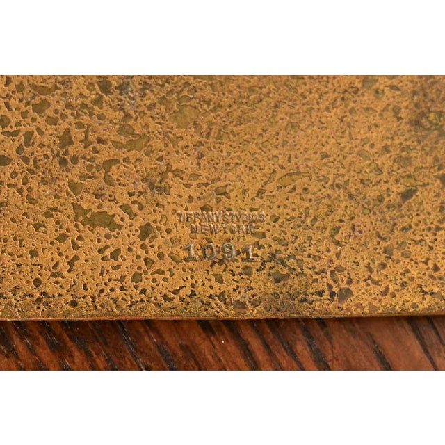 Tiffany Studios New York Zodiac Pattern Bronze Bookends, Circa 1910 For Sale - Image 9 of 11