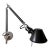 A Pair of Wall Mounted Artemide Tolomeo Swing Lamps in Black (2) For Sale