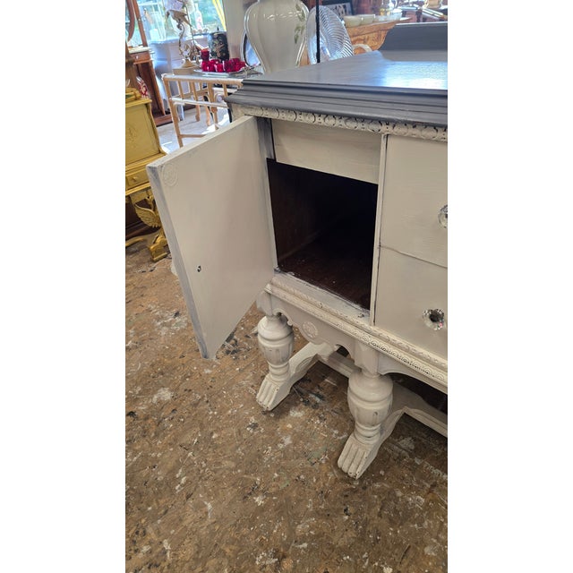 Vintage Shabby Chic Server / Sideboard For Sale - Image 10 of 12