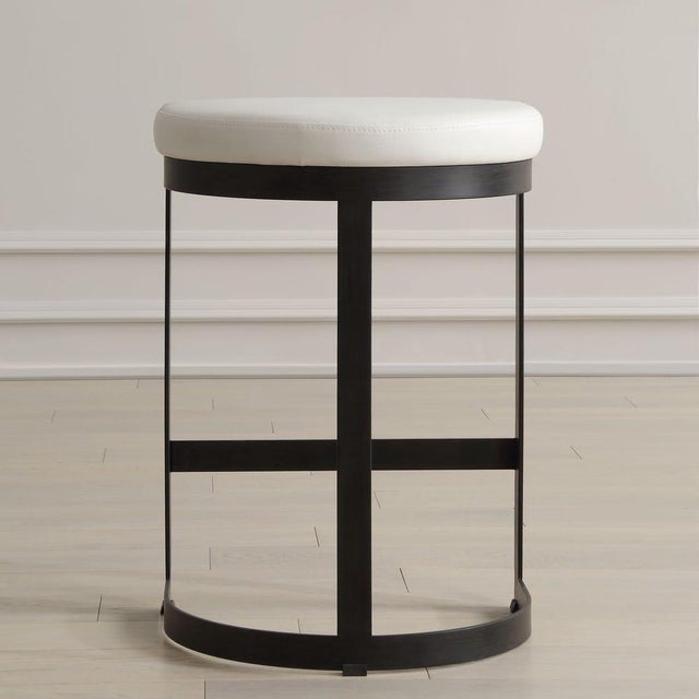 Black Black & White Counter Stool For Sale - Image 8 of 8