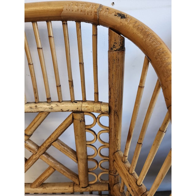 Mid 20th Century Brighton Pavilion Style Bamboo Chairs - A Pair For Sale - Image 11 of 12