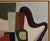 Contrechant, Abstract Geometric Contemporary Oil Painting Framed by Sophie Dumont For Sale - Image 6 of 9