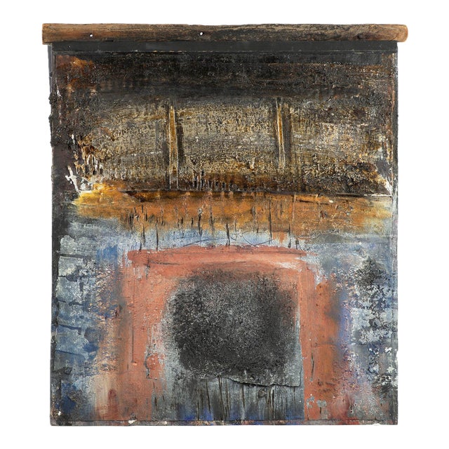 2002 Signed “Asoko 28” Mixed Media Wall Assemblage by Juliet Holland For Sale