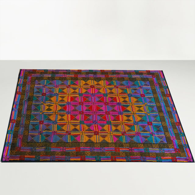 1980s gorgeous rug by missoni for t&j vestor. Pure wool made in italy. Known worldwide for their pioneering approach to...