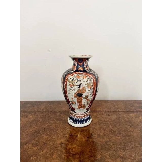 Japanese Imari Shaped Vase, 1900s For Sale - Image 3 of 8