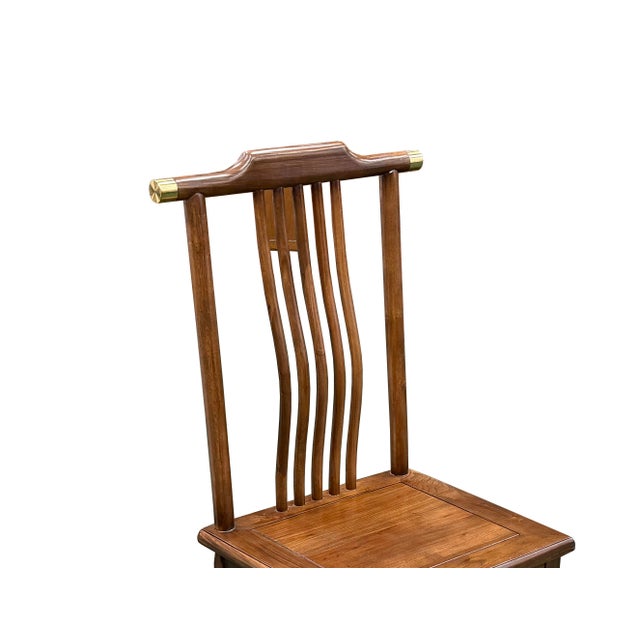 Oriental Modern Yoke High Back Bars Backrest Accent Side Chair For Sale - Image 9 of 14