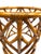 1960s McGuire Style Rattan Side Table Base With Geometric Lattice Frame For Sale - Image 4 of 10