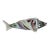 Large Murano End of Day Glass Fish Vase 1960s Murano, Italy For Sale