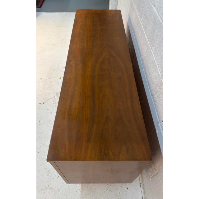 Vintage Mid-Century Modern Walnut Credenza For Sale - Image 11 of 13