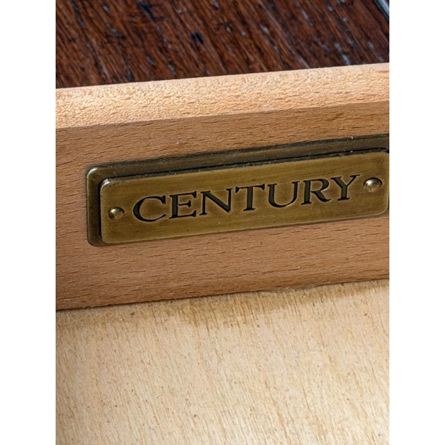 Century Furniture Coddington Mahogany Extendable Console Dining Table With Two Drawers – 72” X 20” Closed, Expands to 40” For Sale - Image 12 of 12