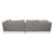 Grey Leather Corner Sofa with Chrome Feet from Gutmann Factory For Sale - Image 9 of 12