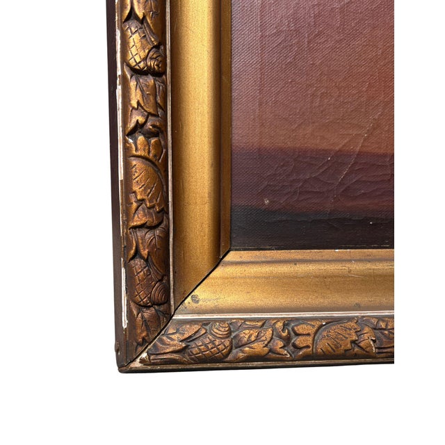 Vintage Fruit Still Life Oil Painting in Gilt Frame, Signed For Sale - Image 13 of 14