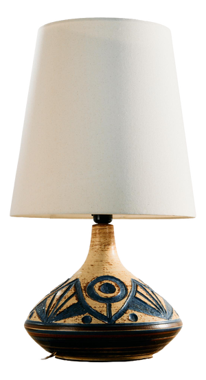 Model 3077-3 Ceramic Table Lamp by Noomi Backhausen and Arne Finne Nielsen for Søholm, 1960s