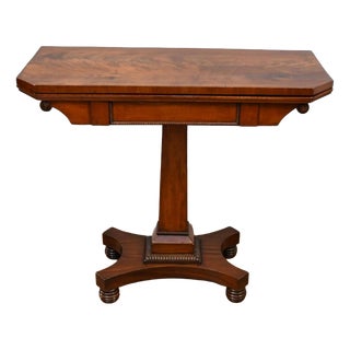 William IV Card Table in Mahogany, 1840 For Sale