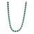 21.78 Carat Green Onyx Bezel-Set Gemstone Tennis Necklace- 925 Sterling Silver Jewelry For Sale